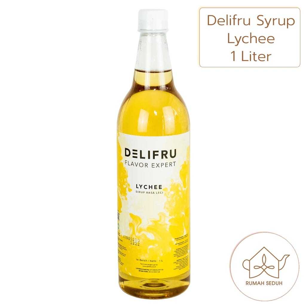 

Syrup Delifru Lychee 1000ml - Sirup Rasa Buah Leci Asli Premium Merk Delifru 1L / liter