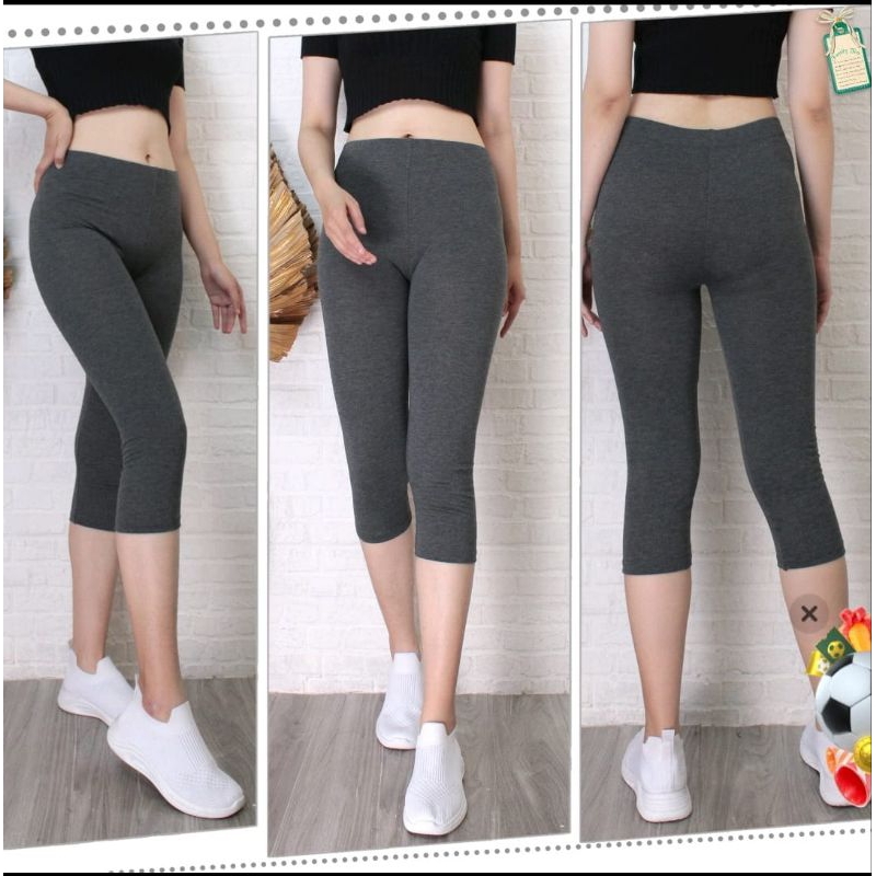 Legging 7/8 Bahan Kaos - Legging 7/8 Wanita Dewasa