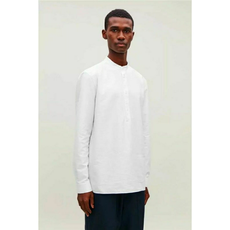 kemeja putih pria branded baju koko COS no zara