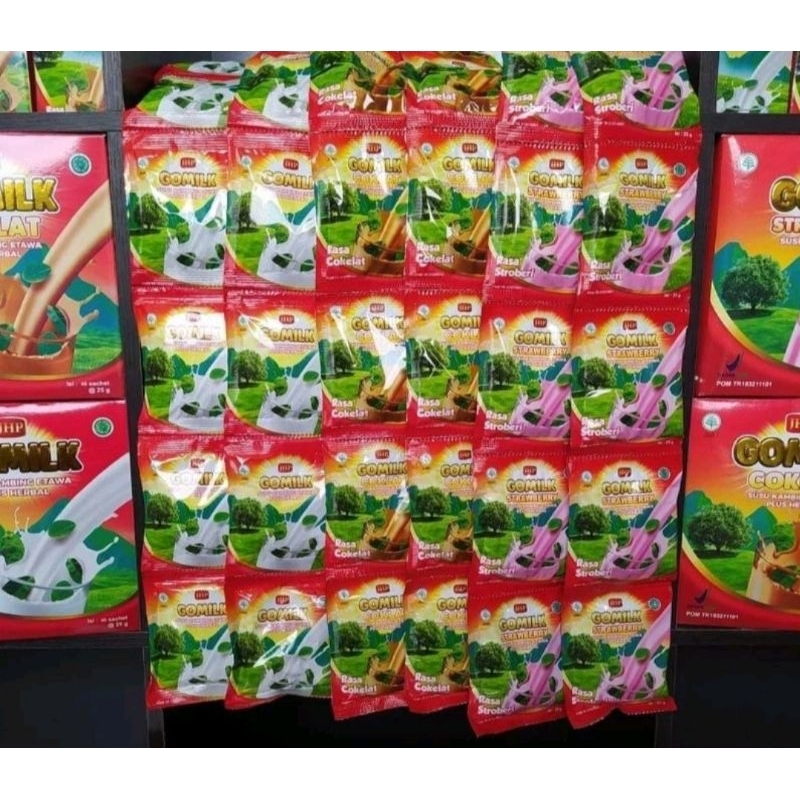 

GOMILK SACHET 25GR / Gomilk Susu Kambing Etawa Kemasan Saset