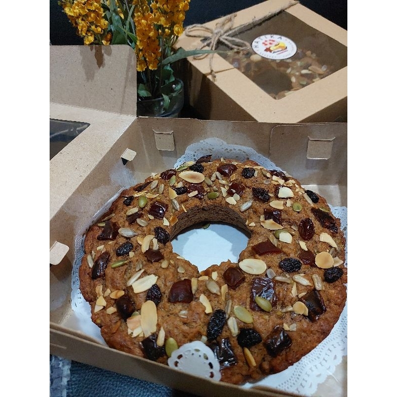 

Bolu Pisang Gula Palem tanpa telur