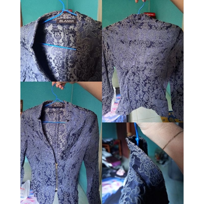 Jas brokat blazer wanita