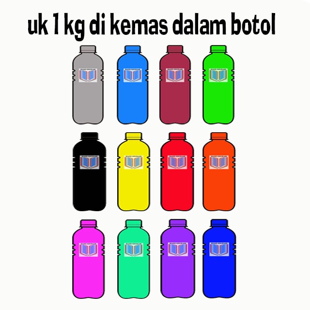 

Cat pewarna kanvas lukis styrofoam tas mewarnai dan patung gypsum ukuran 1kg