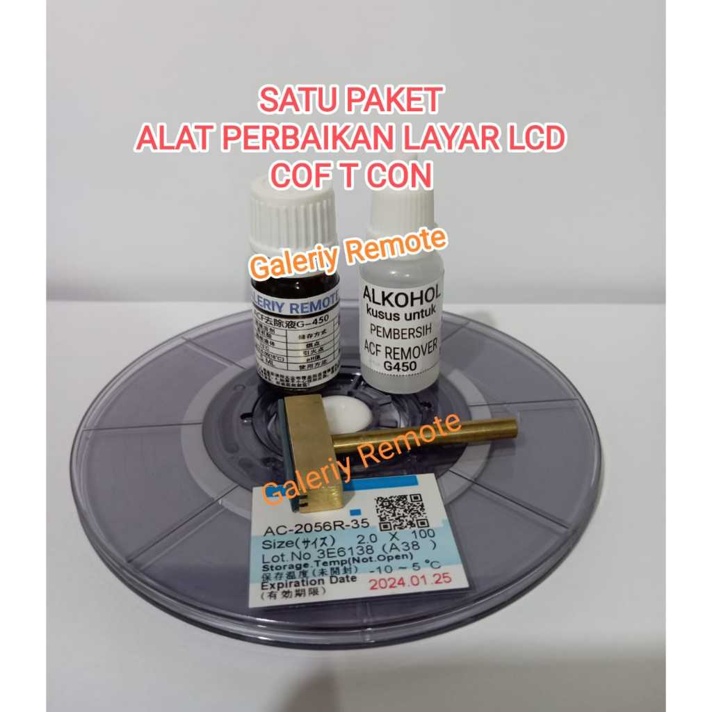 SOLDER T MATA SOLDER T PAKET ACF AC-2056 2.0 SOLDER T TEFLON lem perekat cof ke papa T CON + remover