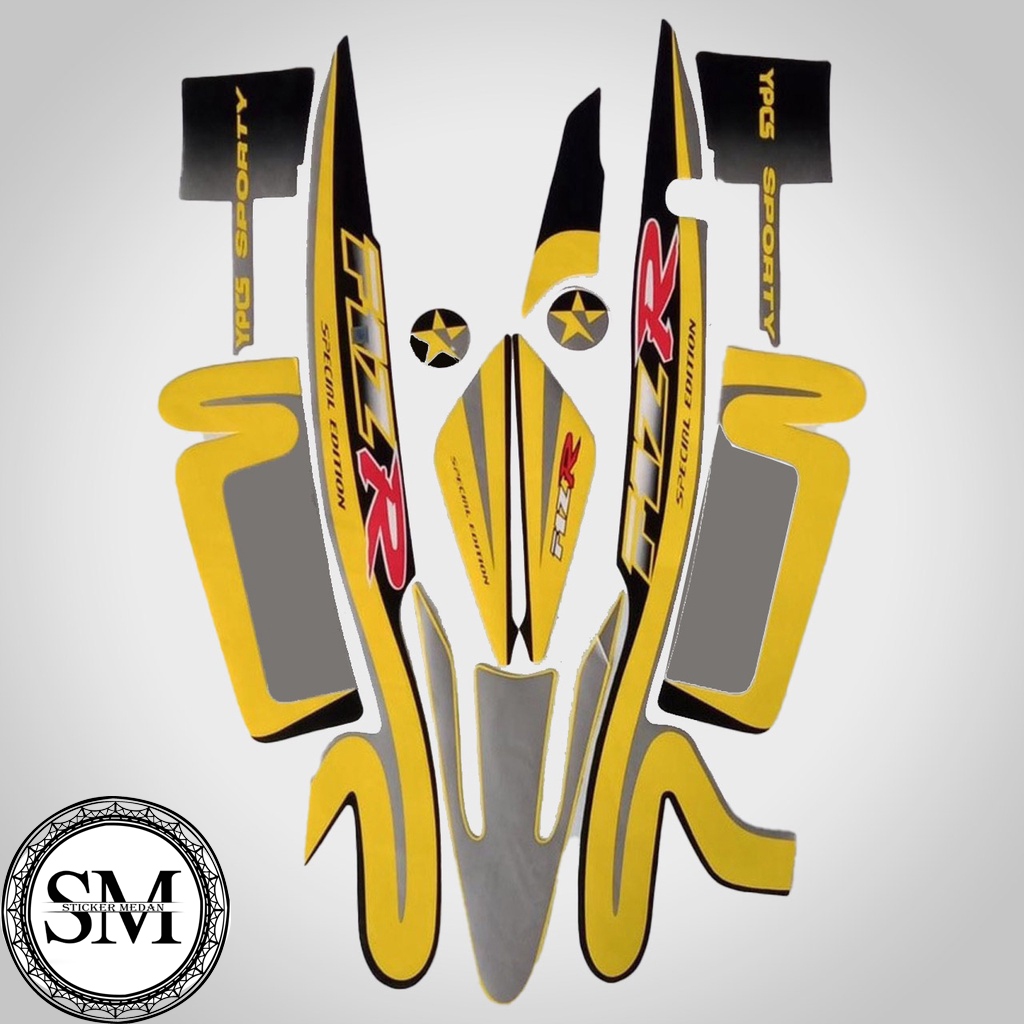 Stiker Striping Yamaha F1ZR 2001 Caltex List Stiker Standar F1ZR 2001 Caltex Terbaik