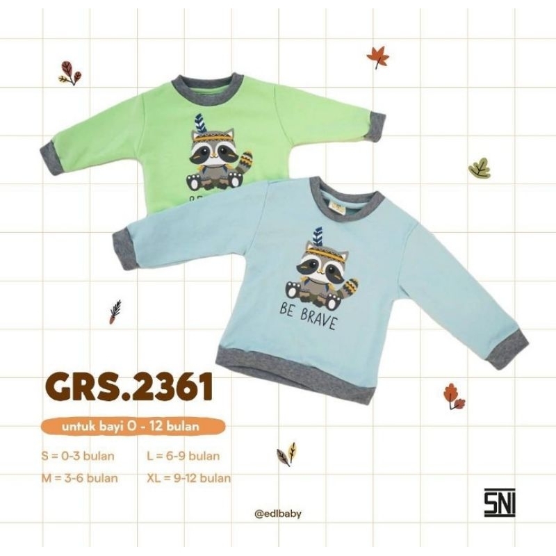 EDL BABY SWEATER JACKET BE BRAVE BABY & ANAK