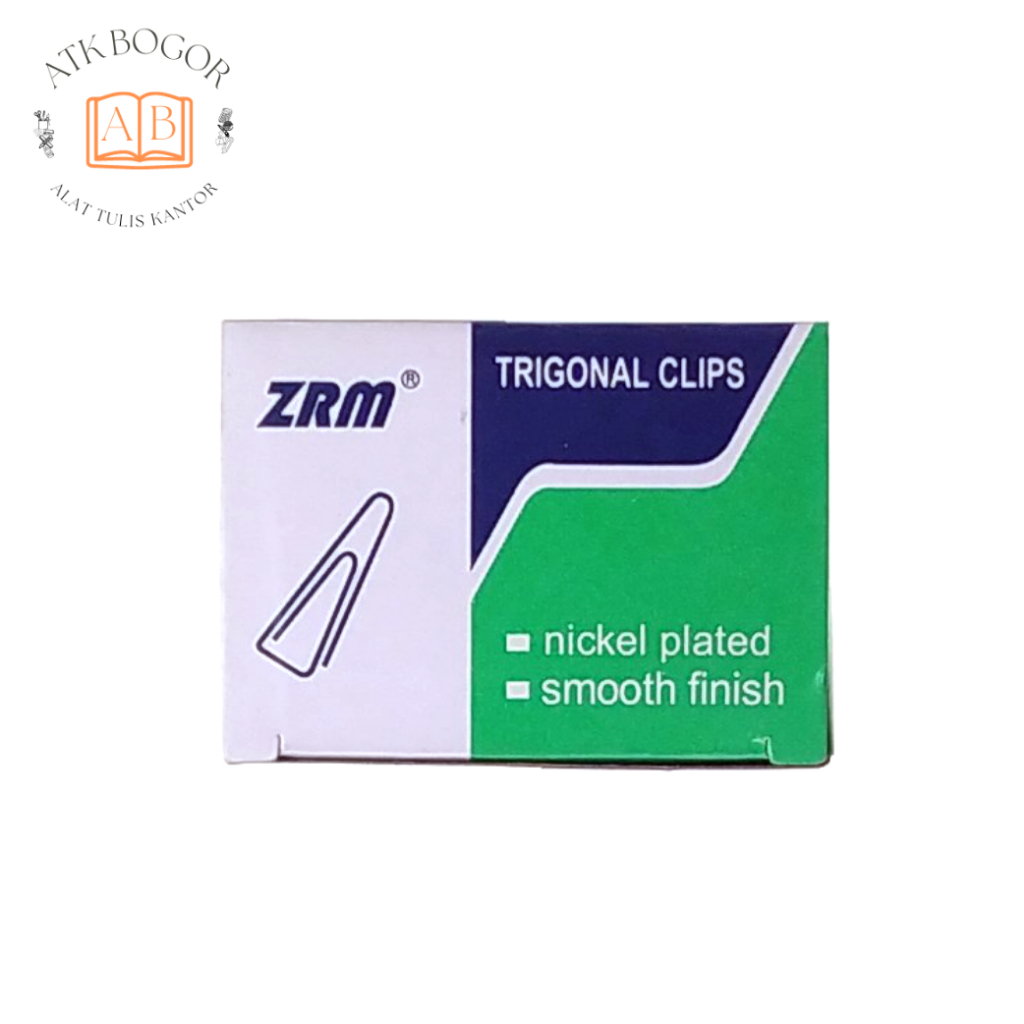 

Penjepit Kertas ZRM Trigonal Clips Nickel Plated No. 3 - Isi 1 Box