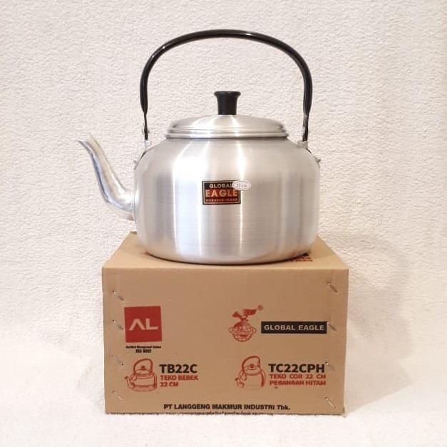 Teko Cor 22cm / 4L Kettel Masak Air Minum Ceret Alumunium Global Eagle