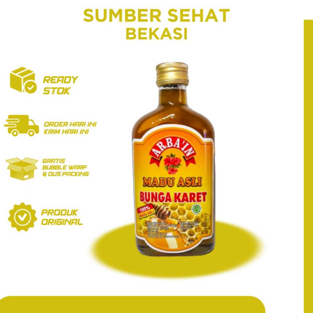 

Madu Asli Bunga Karet Arba'in 250ml