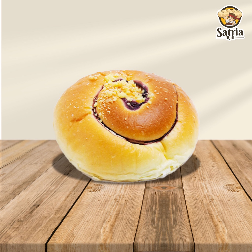 

Roti Blueberry / Roti Manis / Roti Selai Bluberry / Roti Hajatan