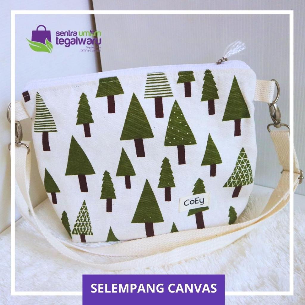 

RK Coey - Tas Selempang Sling Bag Wanita Bahan Kanvas Premium Penutup Resleting