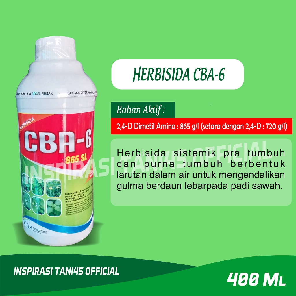 Herbisida CBA 6 400 ml/Herbisida CBA 6/Pembasmi Rumput CBA 6 400 ml