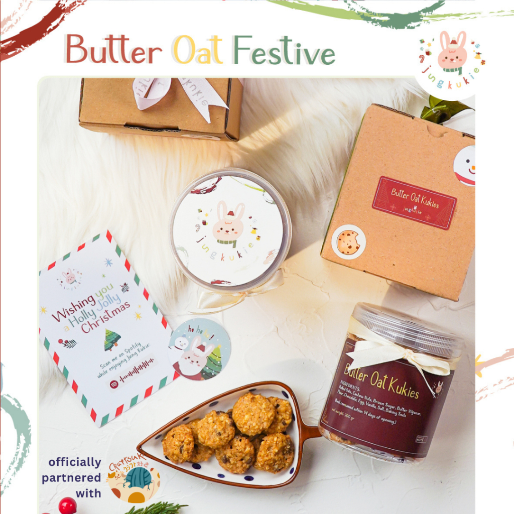

Parcel Natal BUTTER OAT KUKIE (200 gr) by JUNG KUKIE | Christmas Hampers / Hampers Natal / Christmas Gift / Kado Natal