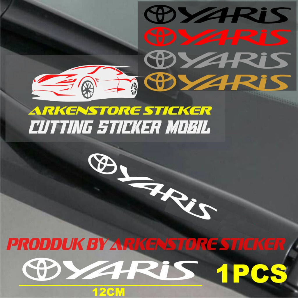 STICKER WIPER TALANG AIR MOBIL YARIS CUTTING STIKER WIPER TALANG AIR MOBIL TOYOTA YARIS