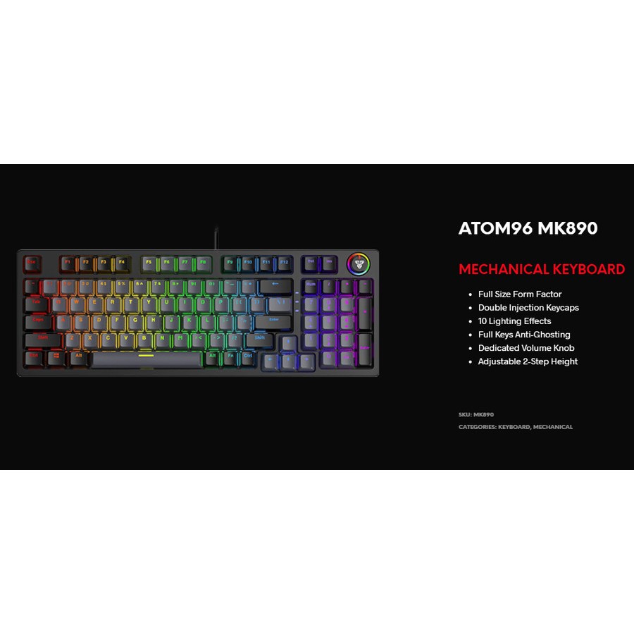 Keyboard Mechanical Fantech Atom96 MK890