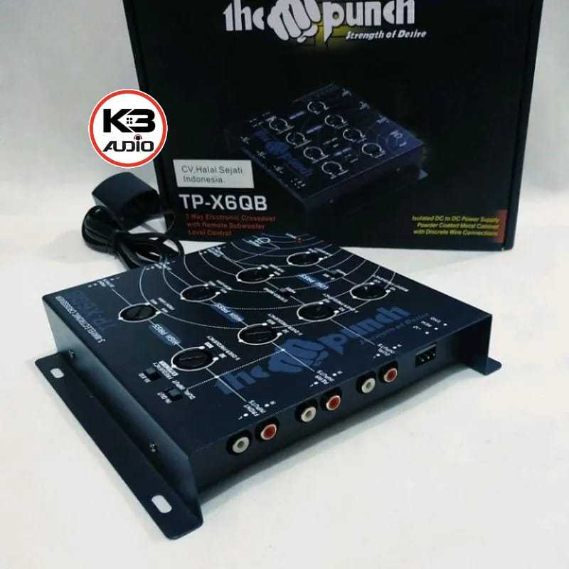 Crossover 3 Way The Punch Dilengkapi potensio control subwoofer