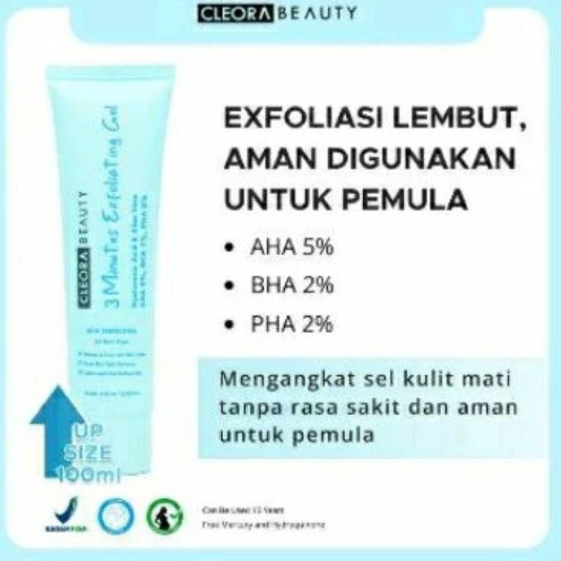 cleora 3 minutes exfoliating gel