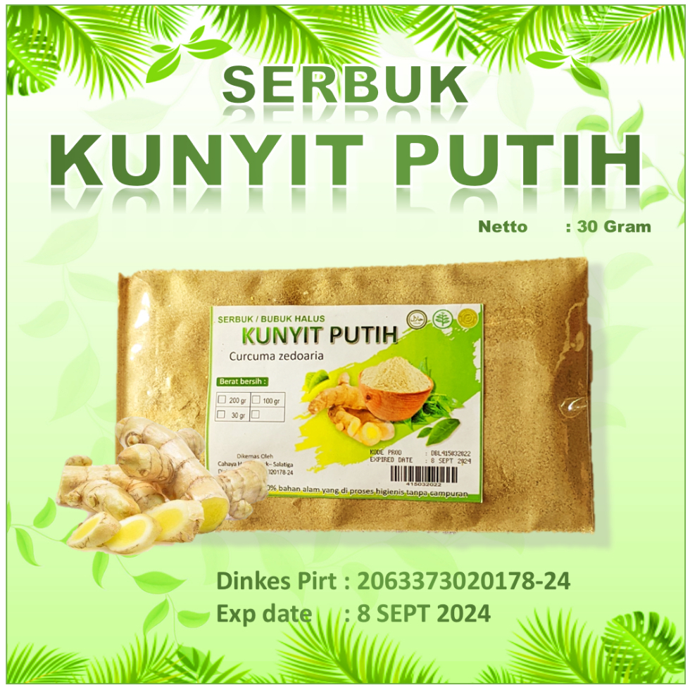 

Bubuk Kunyit Putih (Murni 100%) / Kunyit Putih Bubuk Kunyit Putih Bubuk / Ground Curcuma / Rempah / PREMIUM