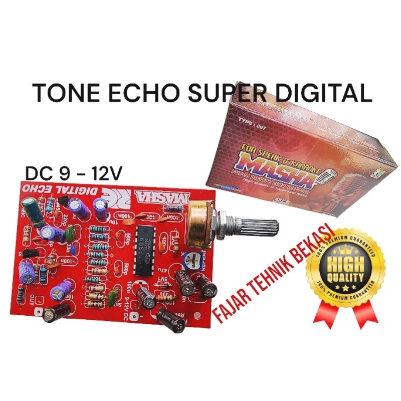 KIT MODUL PCB TONE CONTROL SUPER DIGITAL ECHO REPEATER MIC KARAOKE MASHA RANIC 807