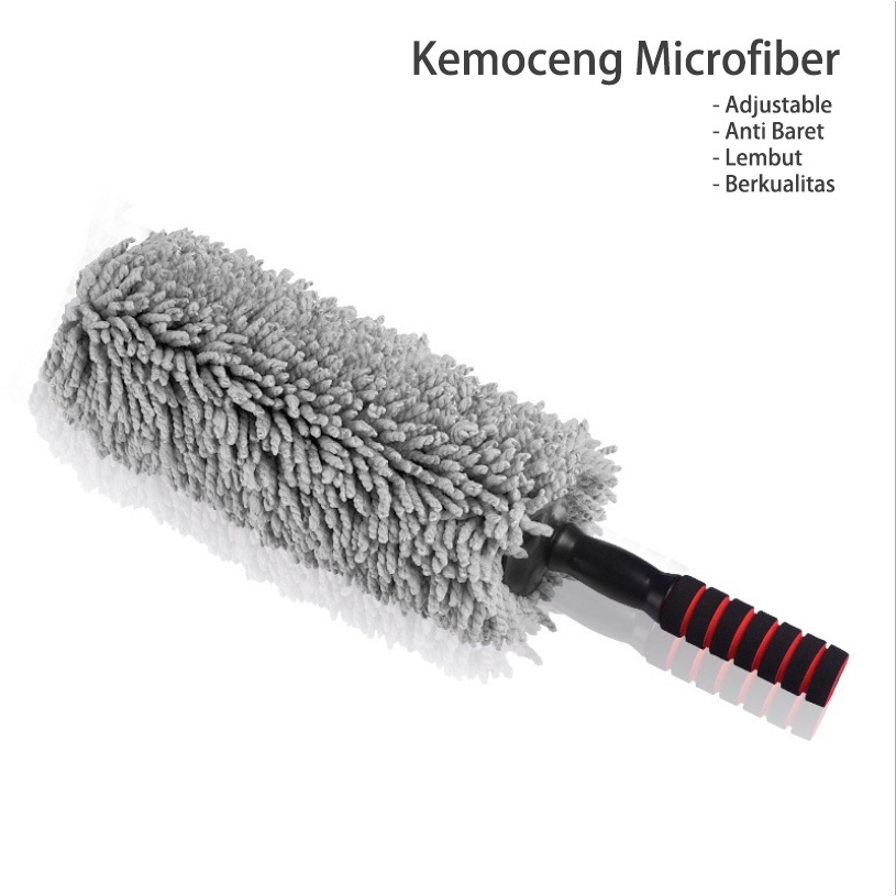 Kemoceng Microfiber Tebal /Scalable Pembersih Debu Rumah &amp; Mobil/Sikat Mobil Melingkar/Minimalisir Lecet/Pembersihan Debu Mobil