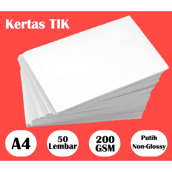 

Kertas TIK 200 GSM isi 50 Lembar