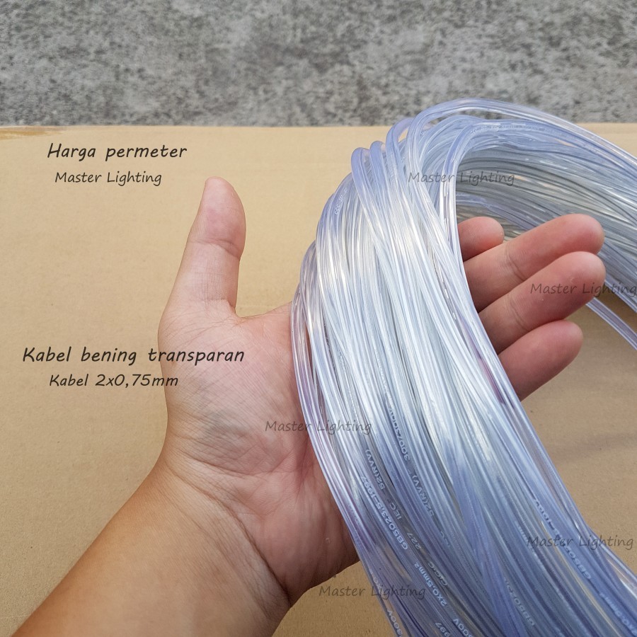 Kabel bening transparan untuk lampu gantung hias
