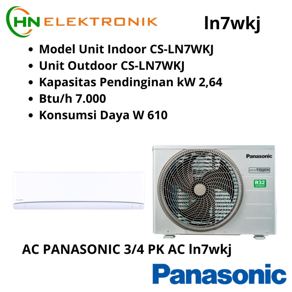 AC PANASONIC ANTI KARAT 3/4 PK LN 7WKJ