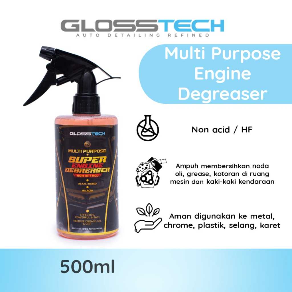 Super Engine Degreaser Pembersih Kerak, Kotoran, Oli pada Mobil Motor Non HF/Acid
