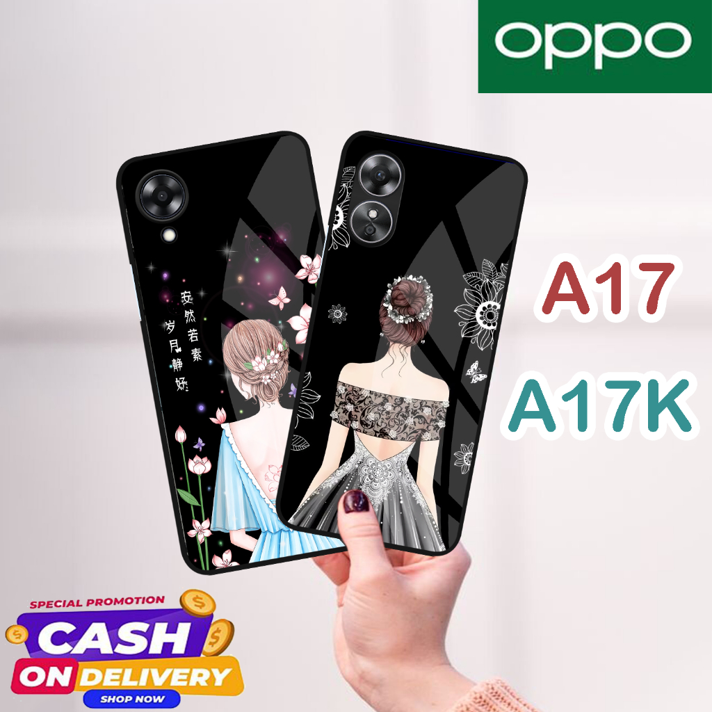 |CS39| CASE GLOSSY OPPO A17 | OPPO A17K |  Case Kekinian Case Lucu Motif DRESS