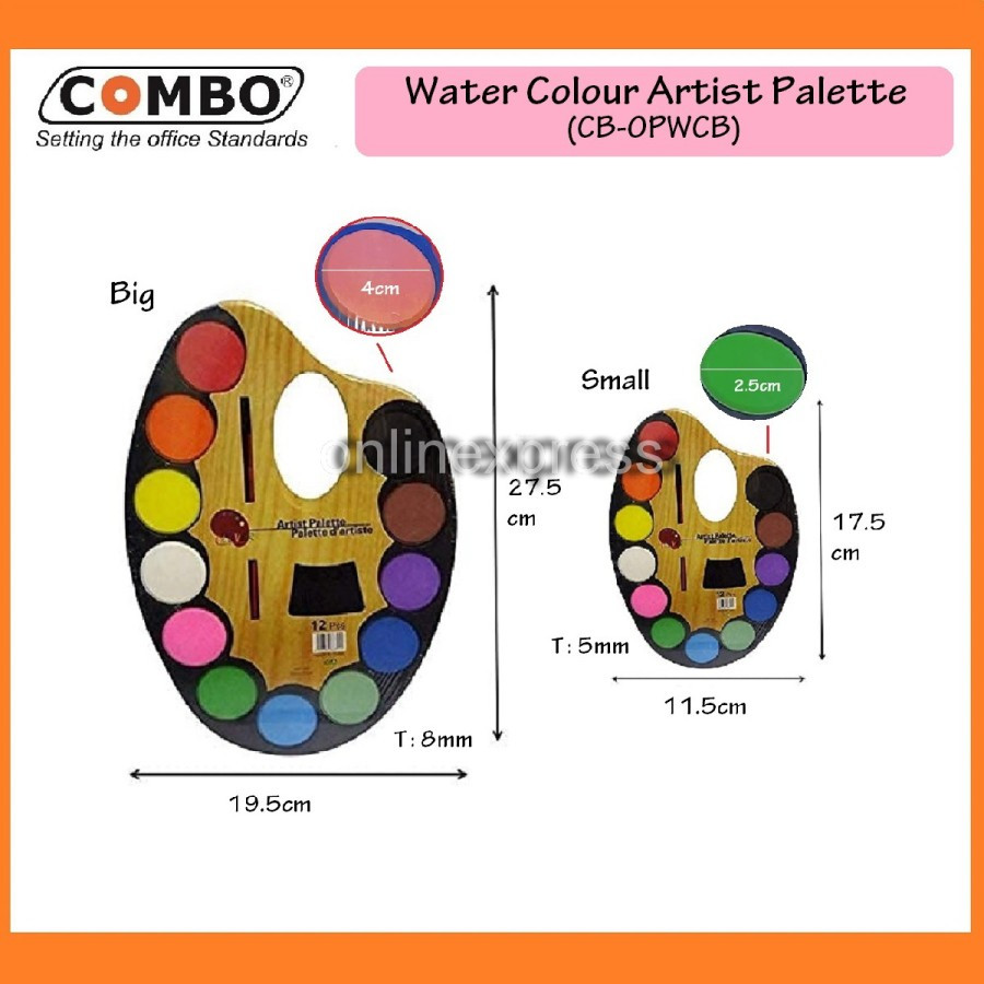 

Water Colour Painting 12 Colours / Cat Air Artist Palette / Cat Lukis