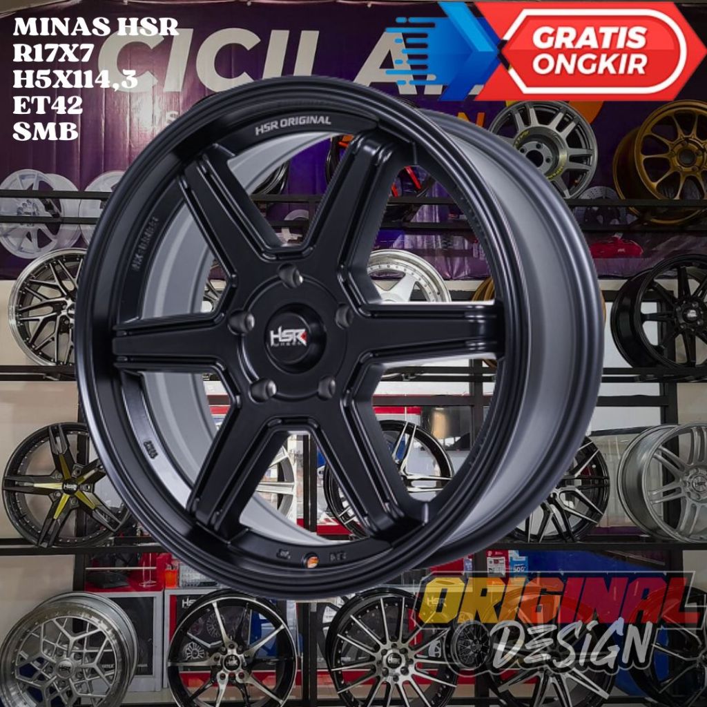 Velg Mobil Ring 17 HSR MINAS R17 Untuk HRV , CORTEZ , GRANDMAX , SONET