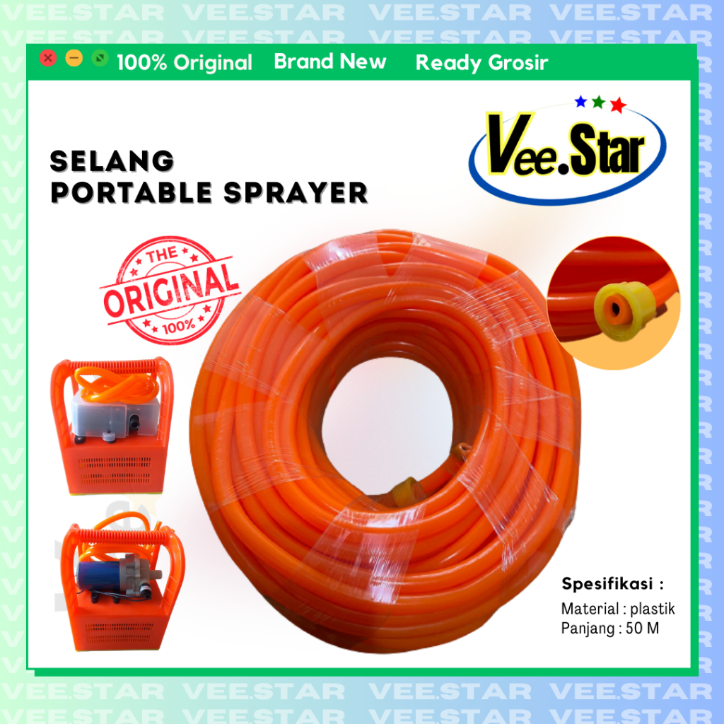 Selang  50 meter portable sprayer electrik DPS  / Portable spraying hose DPS-100 & DPS-2800 / Selang