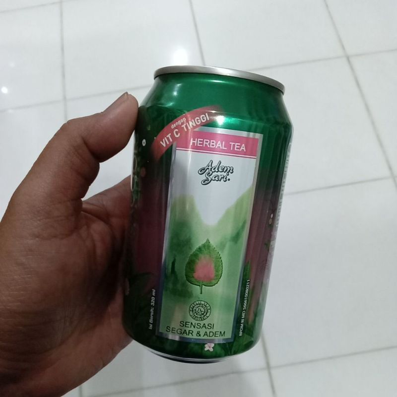 

Mahbubah - Adem Sari 320 ml Ching Ku Kaleng Herbal Tea , Herbal Lemon , Sparkling