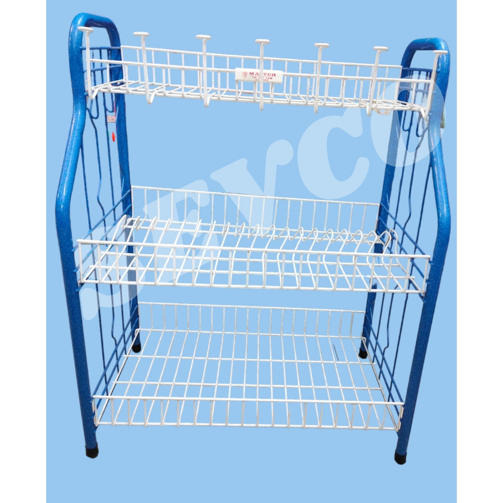 Rak Piring Besi Master Susun 3 / Rak piring