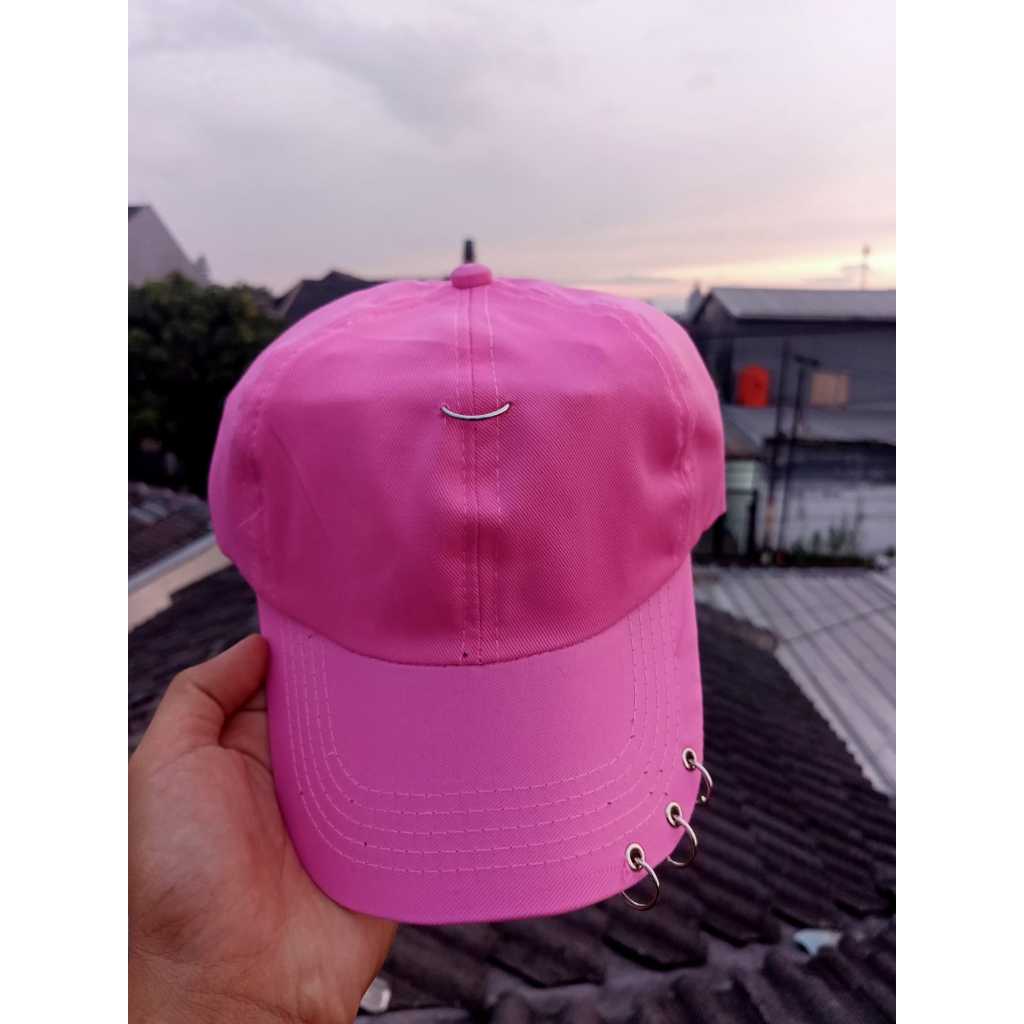 Topi Ring Gaya Korea Topi Besi Cincin BTS SUGA Topi Anting Korea Premium Distro