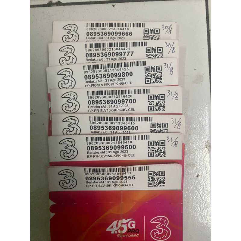 KARTU PERDANA TRI NO CANTIK KUOTA 3GB