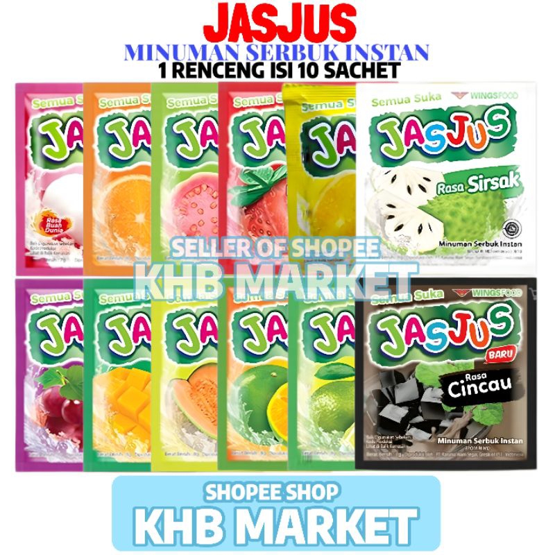 

Jasjus Minuman 1 Renceng Isi 10 Sachet