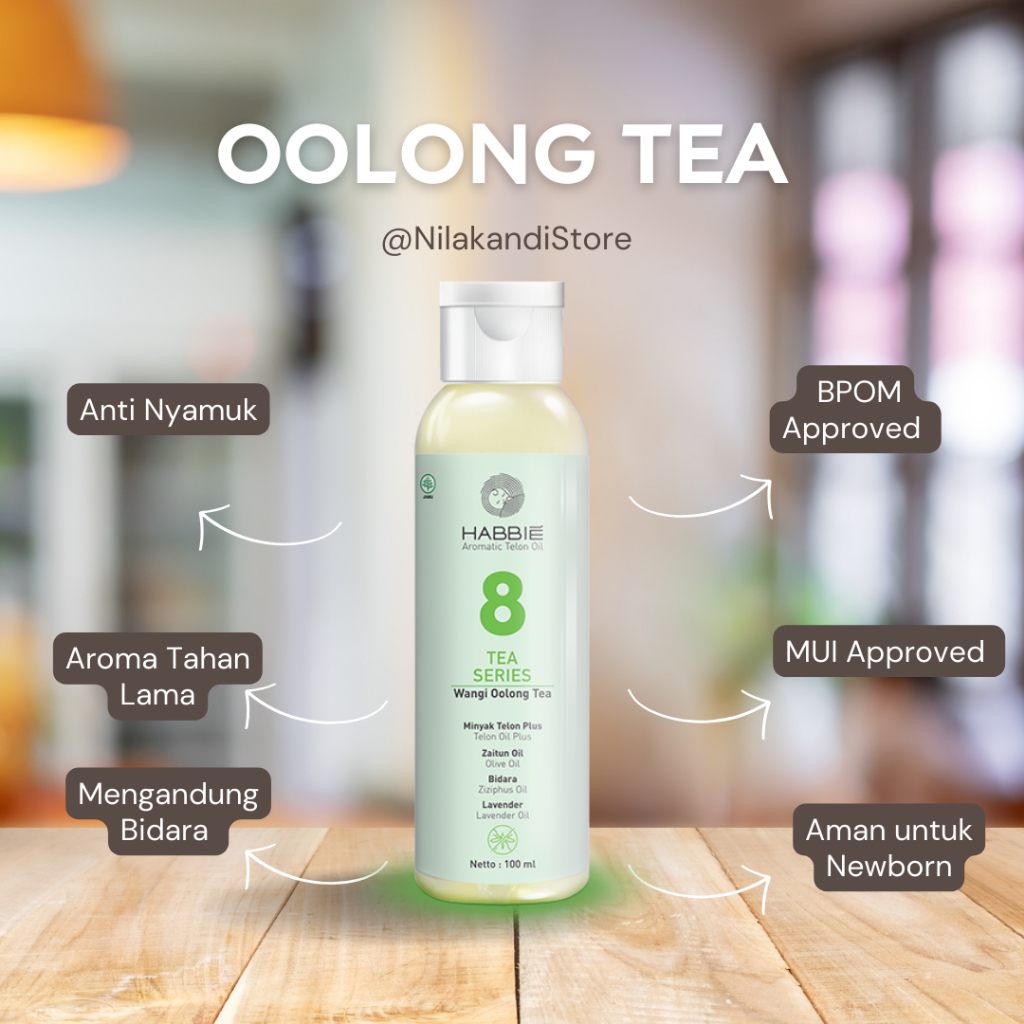 OOLONG TEA Minyak Telon Sultan Habbie Telon Oil Tea Series no 8