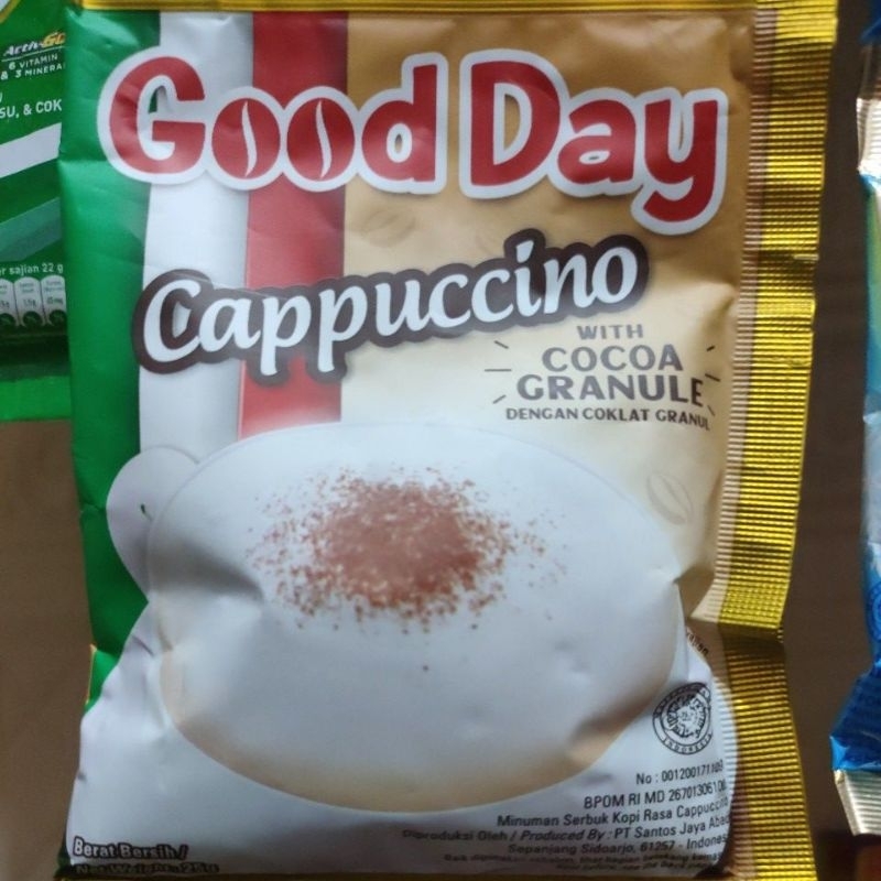 

good day cappucino with cocoa granule 1 renceng