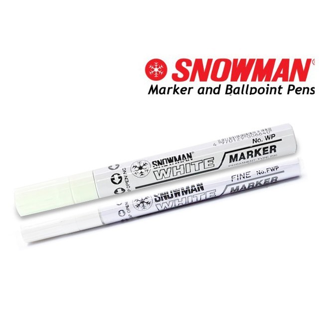 

Soidol white paint marker snowman