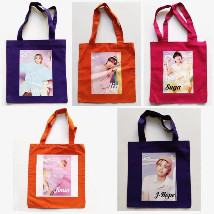 ANNYEONG HASEYO GIFT SHOP | Tote Bag BTS Karakter - Festa D-Day Calendar | Jungkook - Jin - Suga - J