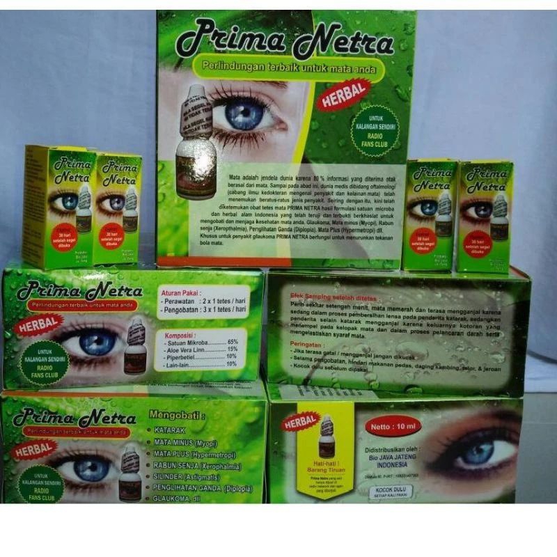 (Bisa Cod) Tetes Mata Herbal Original Prima Netra Tetes Mata