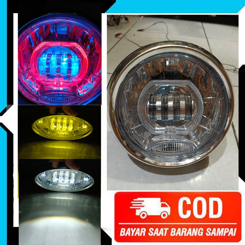 Lampu Depan Biled Daymaker VIXION Old Lama Paket Lengkap Retrofit