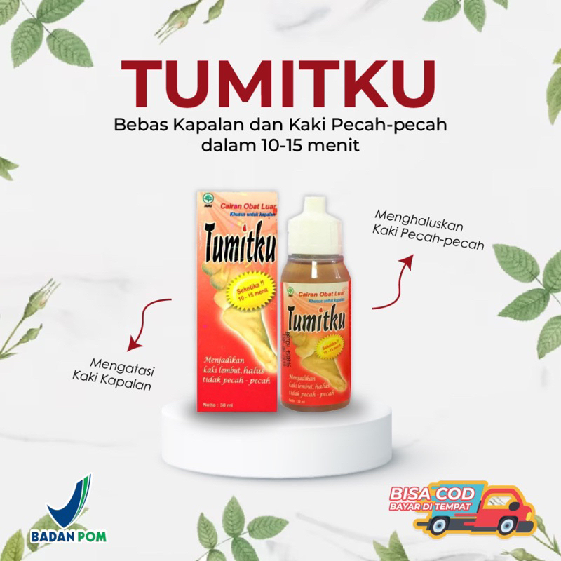 (HARGA GROSIR) TERLARIS TUMITKU Obat Kaki Pecah Original BPOM Solusi Kaki Pecah-pecah Dan Kapalan ukuran 30 ml cod