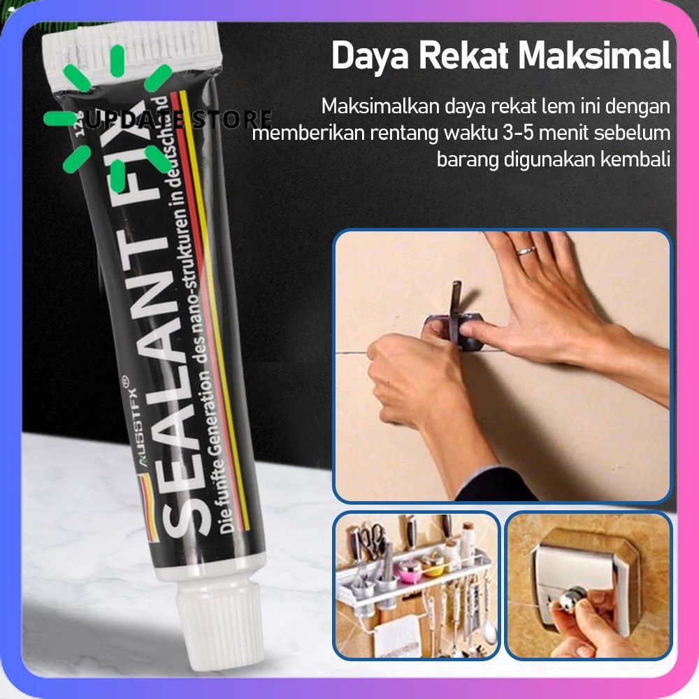 

Lem Power Glue Nail Free Strong Adhesive 12 gr - Black