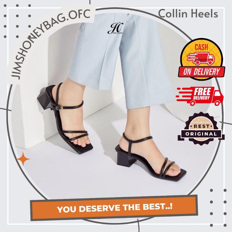 SEPATU SANDAL COLLIN HEELS JIMS HONEY WANITA CEWEK KEKINIAN ORIGINAL FREE BOX