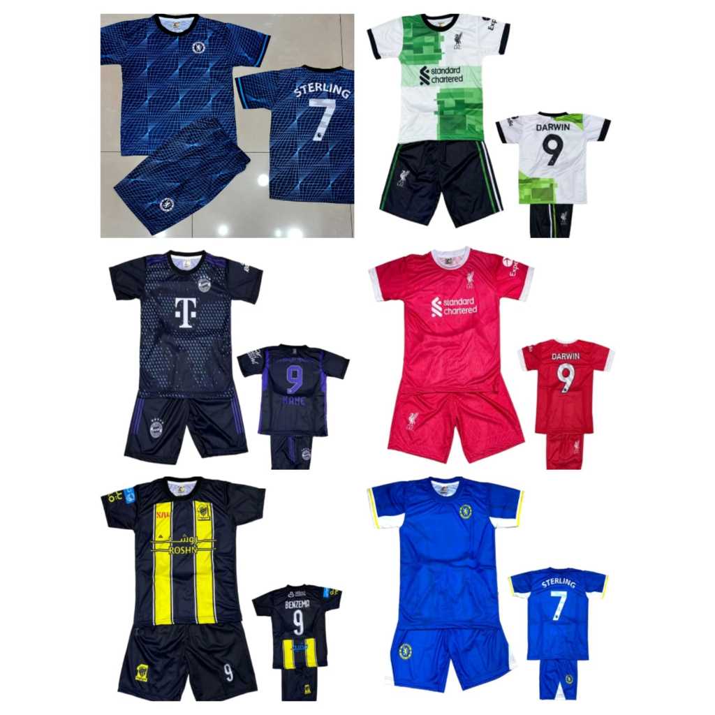 jersey baju bola anak bayern munchen/jersey liverpool home anak/jersey liverpool away/setelan bola a