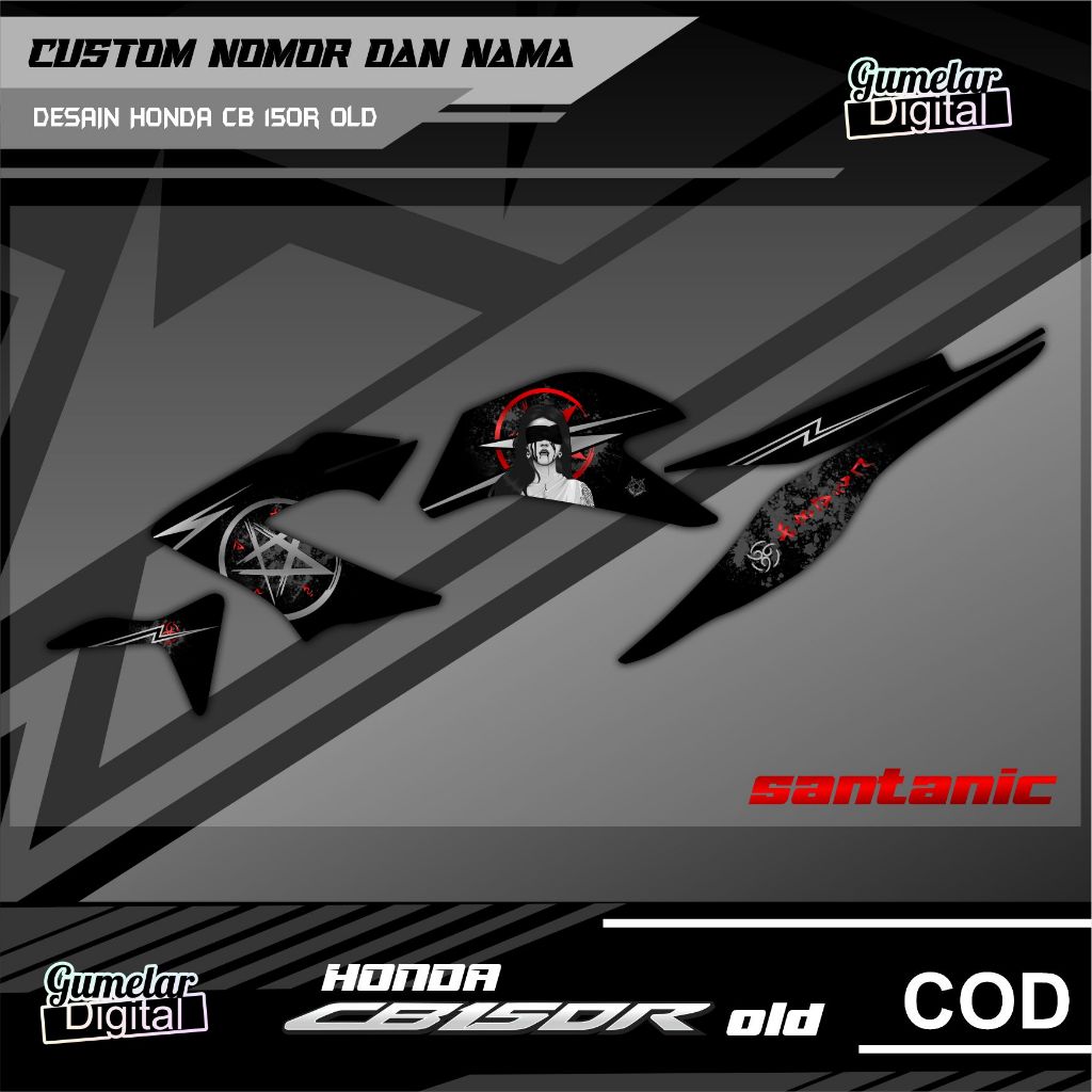 STRIPPING SIMPEL HONDA CB 150 R OLD SUDAH DI CUTTING TINGGAL TEMPEL