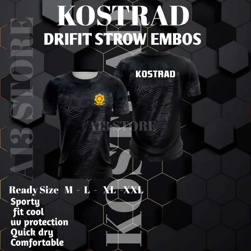 Kaos Jersey KOSTRAD/Kaos Olahraga Jersey KOSTRAD/ Kaos Jersey Dryfit KOSTRAD/BISA COD