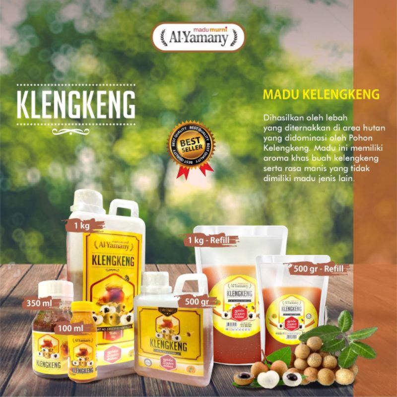 

Madu kelengkeng al yamany asli murni alami 100% tanpa campuran kemasan 1kg